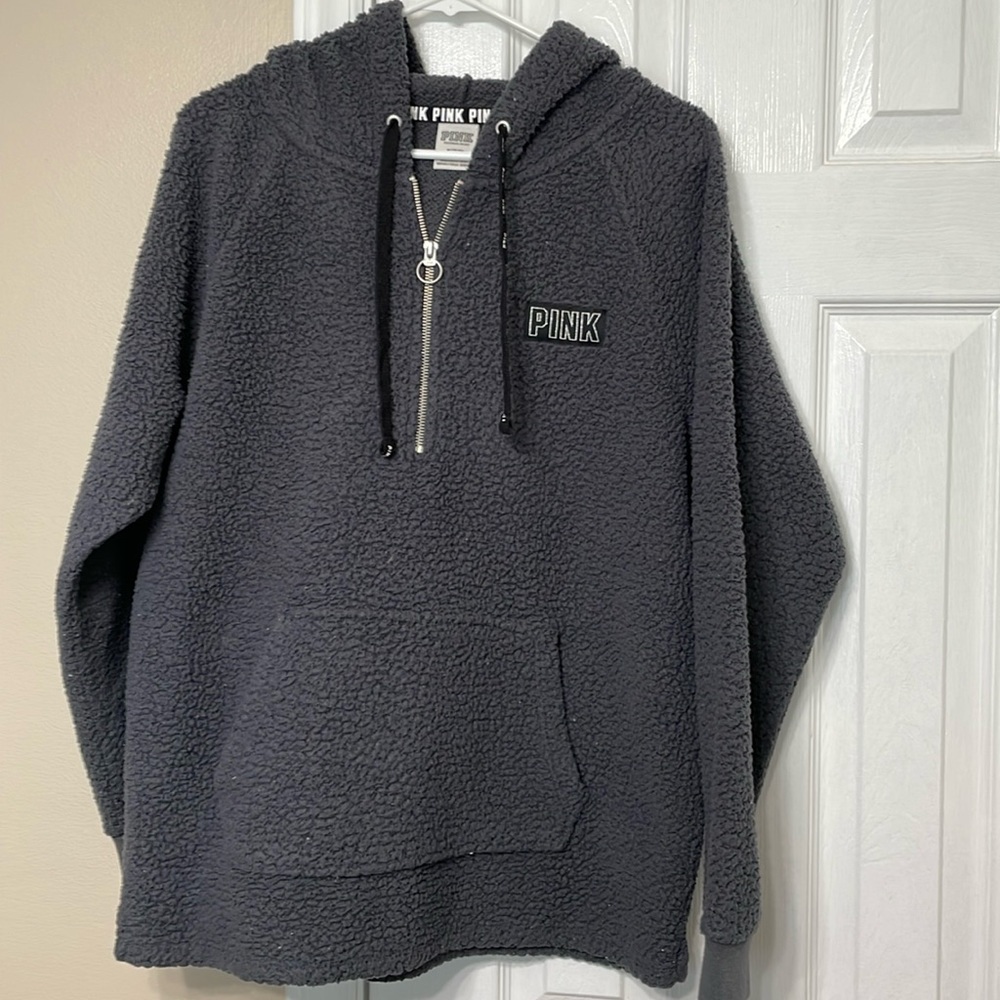 Ladies, PINK, Hooded, Sherpa Fleece